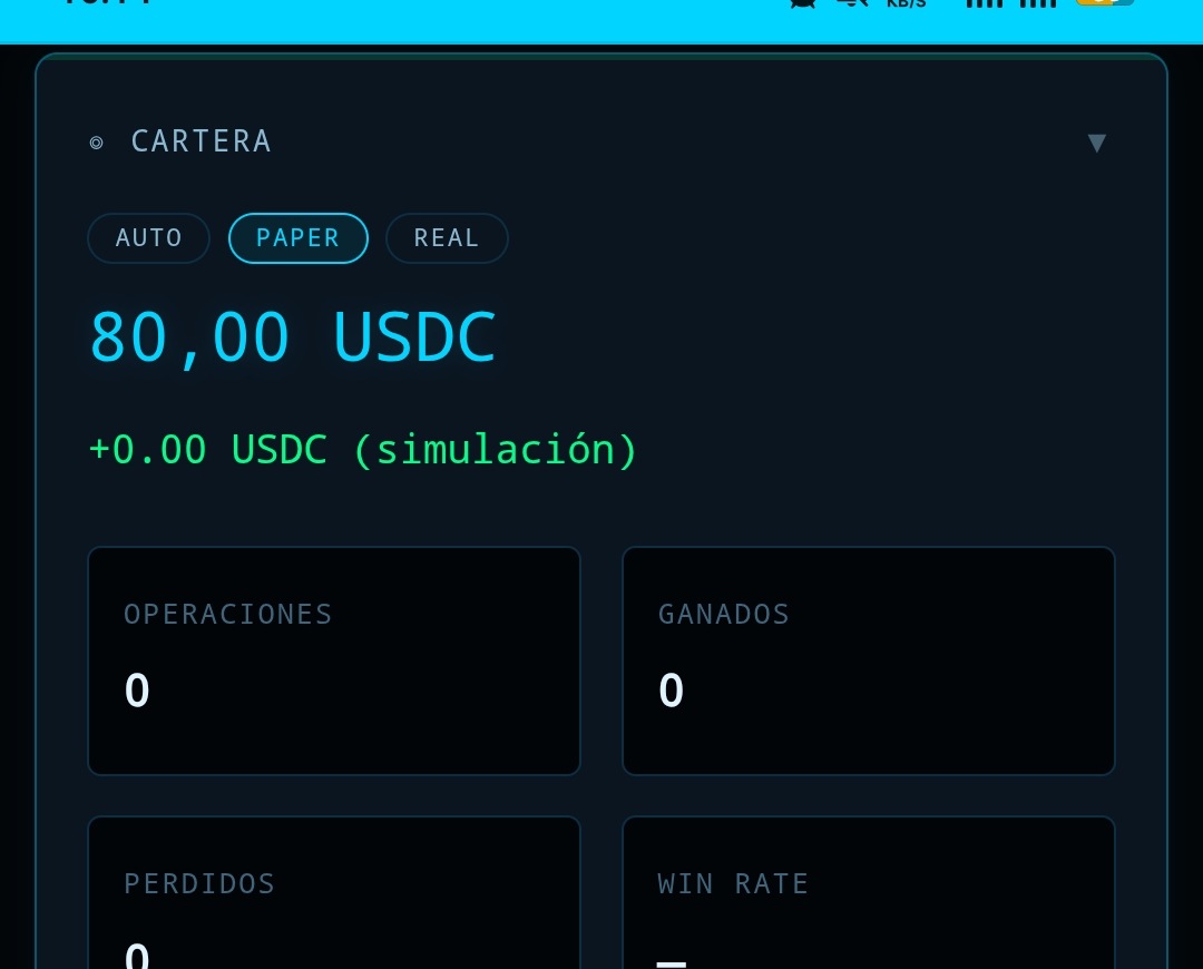 POLYTRON AI — Paper Wallet WR 100%